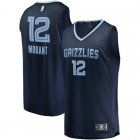 Camiseta Ja Morant 12 Memphis Grizzlies Icon Edition Armada Hombre